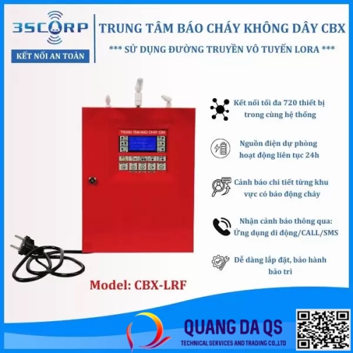Trung tâm báo cháy không dây CBX-LRF